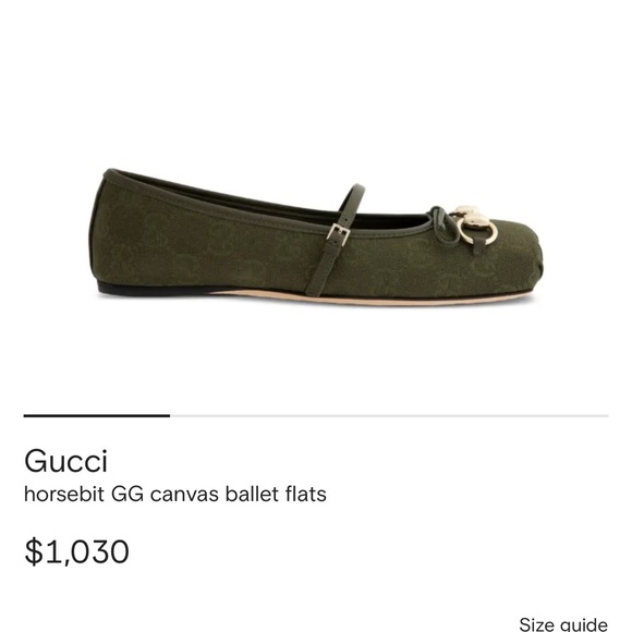 Gucci Women's Horsebit GG Canvas ballet flats - Picture 12 of 13